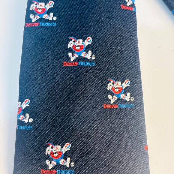 Vintage Denver Nuggets Rocky The Miner Tie NBA Basketball Pickaxe Prospector - Picture 3 of 9